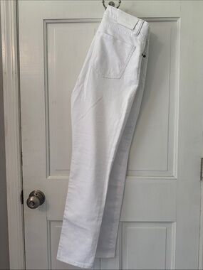 Ralph Lauren White Denim Jeans with RRL Leather Patch
